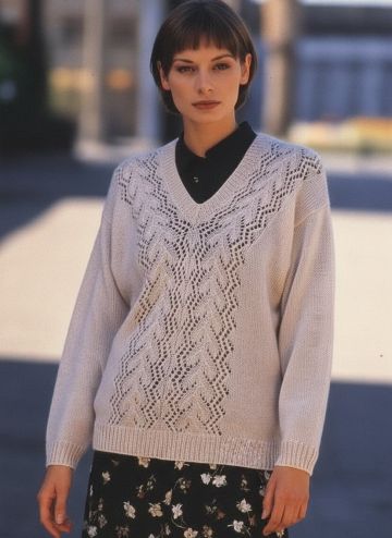 Pull à encolure en V