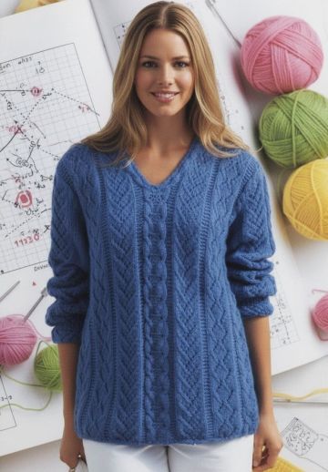 Pull au Point Ajouré Combiné