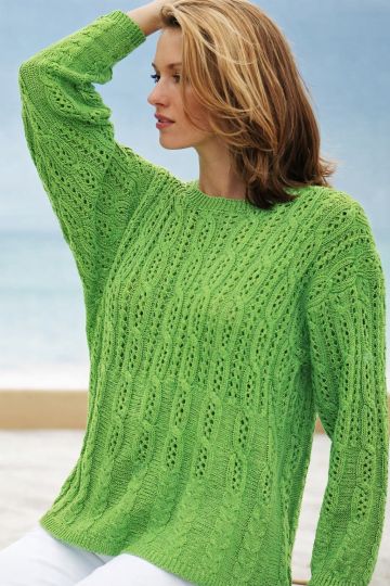 Pull au Point Ajouré Torsadé