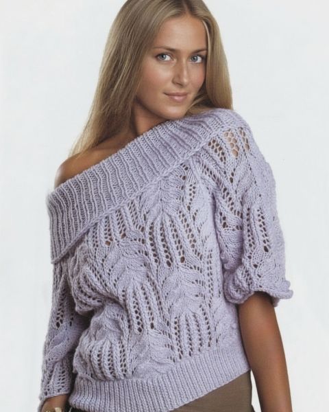 Pull raglan au Point Ajouré