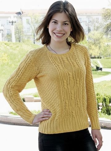 Pull con Pannello Centrale a Trecce
