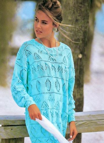 Pull long au Point Ajouré
