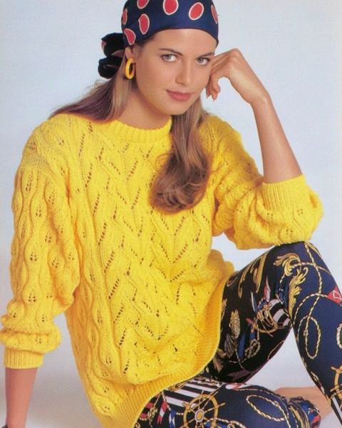 Pull avec Point Torsades Ajourées