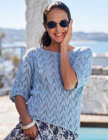 Pull Ajouré à manches courtes