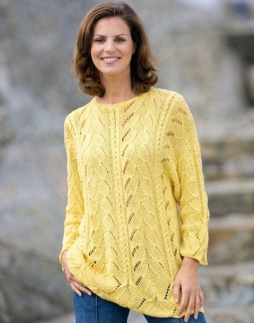 Pull en Point Ajouré et Torsades