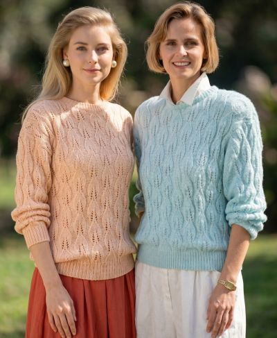 Pull au Point Feuilles 