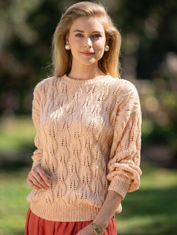 Pull au Point Feuilles