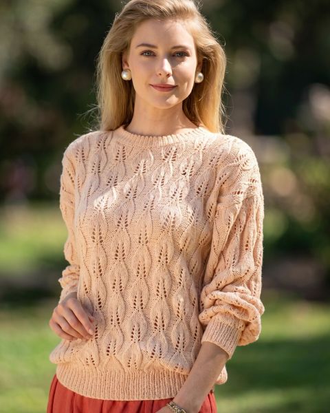 Pull au Point Feuilles