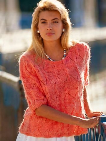 Pull à Torsades Ajourées