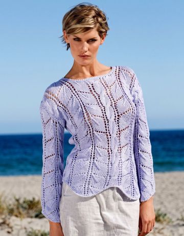 Pull au Point Ajouré à Torsades