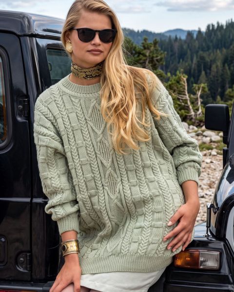 Pull à Losanges Torsadés
