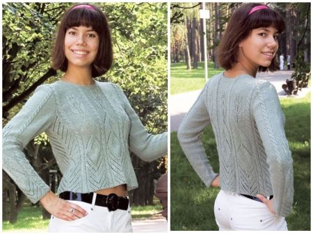 Pull avec Point Ajouré et Torsades