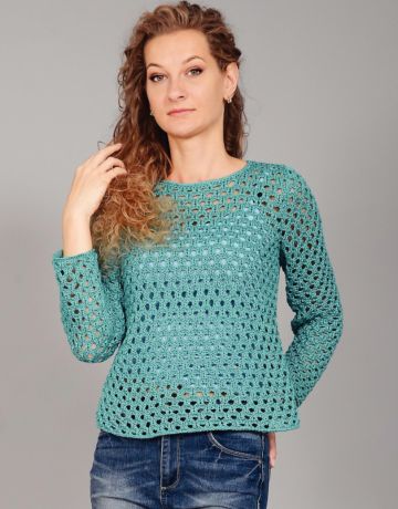 Pull avec Motif Ajouré