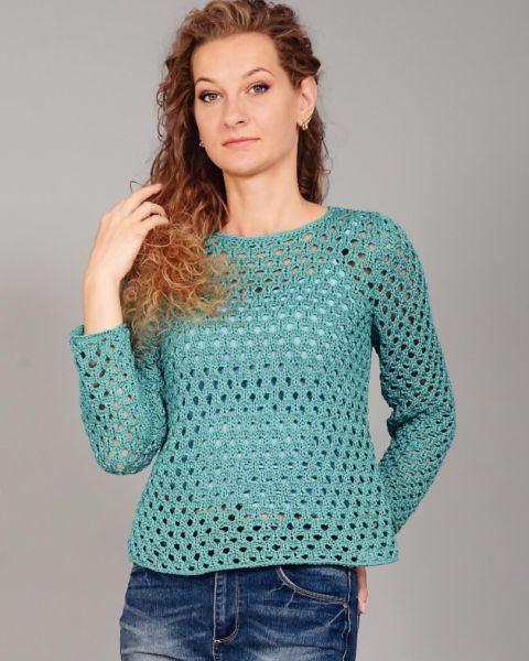 Pull avec Motif Ajouré