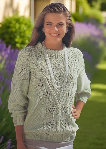 Pull avec Empiècement Ajouré