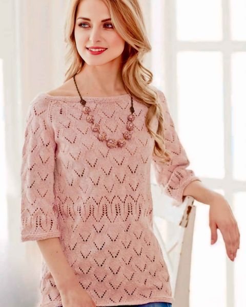 Pull Ajouré au Tricot