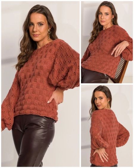 Pull au Point Damier