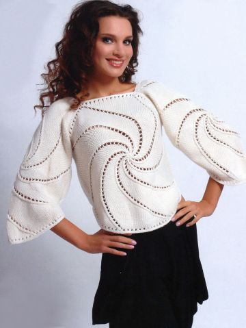 Pull Fantaisie tricoté