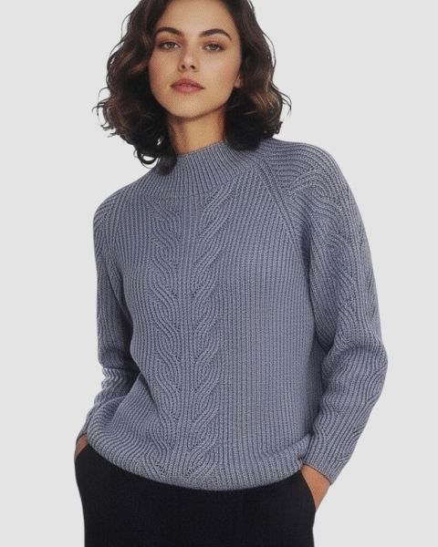 Pull au Point de Côtes Anglaises