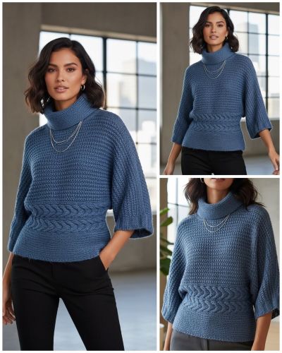 Pull Kimono au Tricot