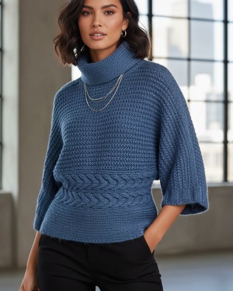 Pull Kimono au Tricot