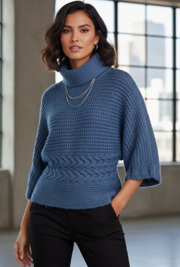 Pull Kimono au Tricot