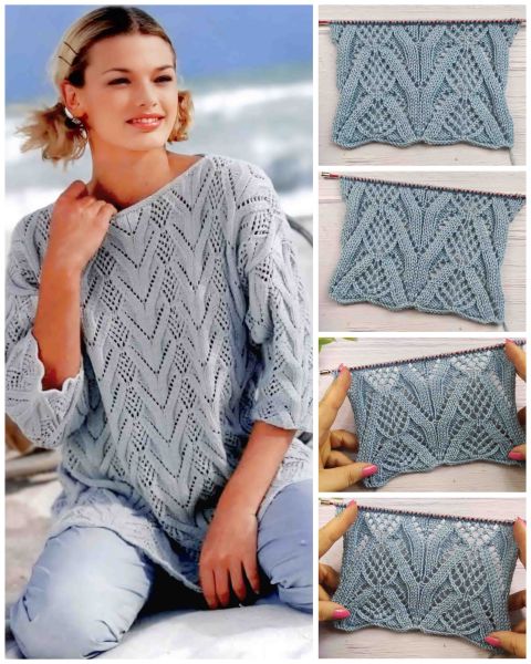 Pull avec Point Ajouré