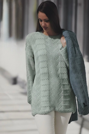 Pull avec Point Brioche