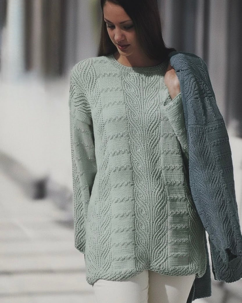 Pull avec Point Brioche