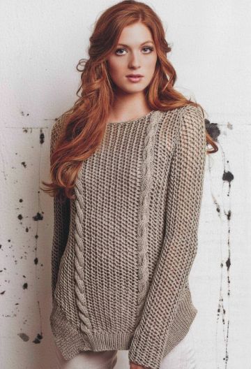Pull avec un ourlet en pointes