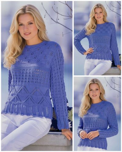 Pull avec combinaison de points