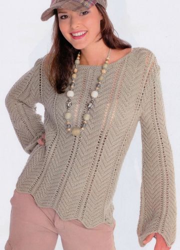 Pull à motif zigzag