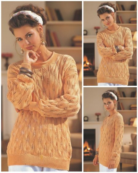 Pull avec Point Feuilles