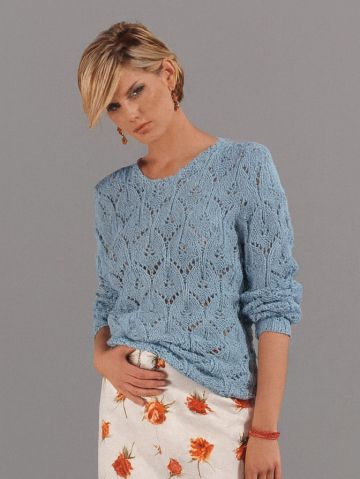 Pull avec Point de Feuilles