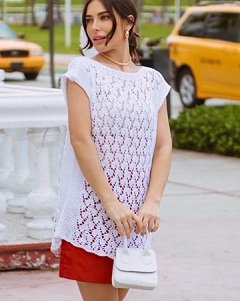 Tunique Ajourée au Tricot
