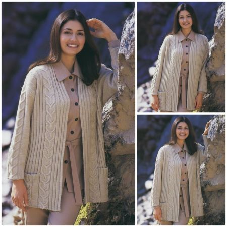 Veste à Torsades verticales