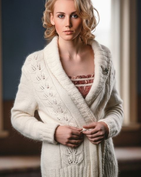 Veste longue avec ceinture