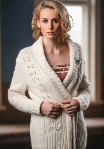 Veste longue avec ceinture
