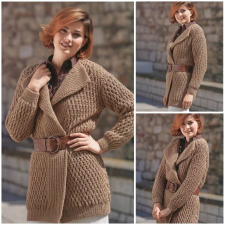 Cardigan à Larges Bandes