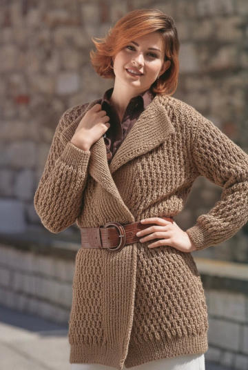 Cardigan à Larges Bandes