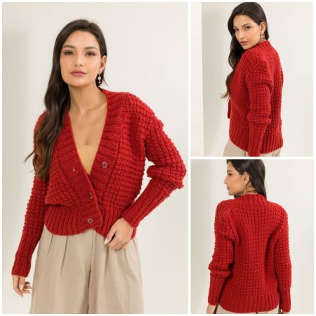 Veste au Point Texturé