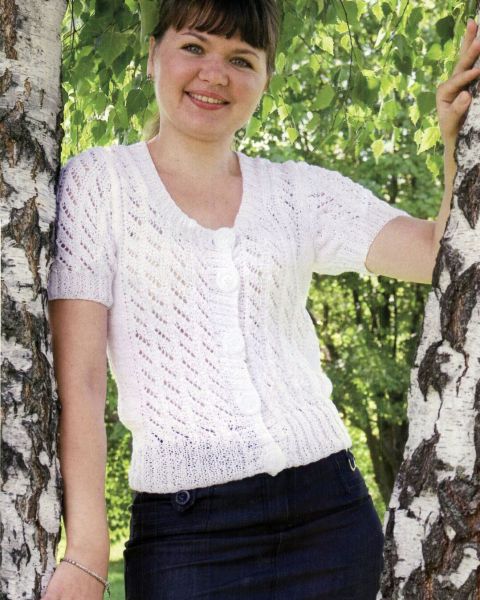 Veste d'été au point ajouré