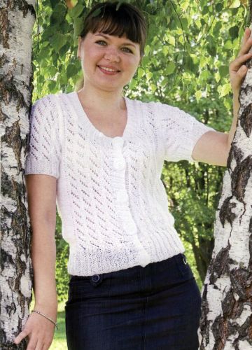 Veste d'été au point ajouré