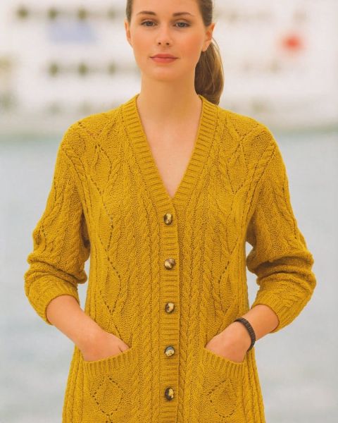 Gilet avec Empiècement en côtes anglaises