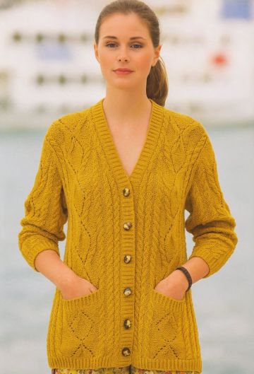 Gilet avec Empiècement en côtes anglaises
