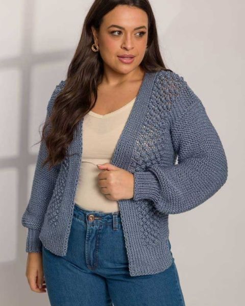 Gilet avec point fantaisie