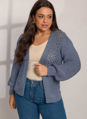 Gilet avec point fantaisie