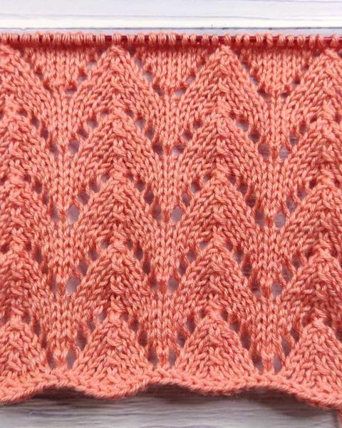 Point Ajouré Au Tricot