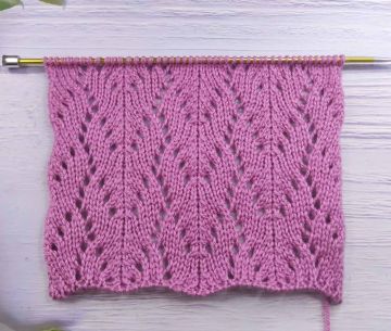 Point Cœur Ajouré au Tricot
