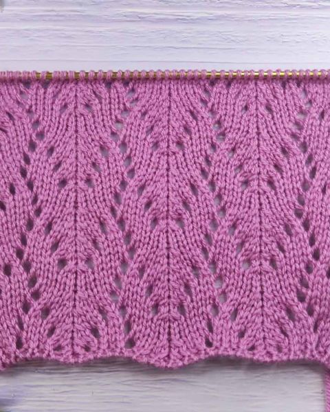 Point Cœur Ajouré au Tricot